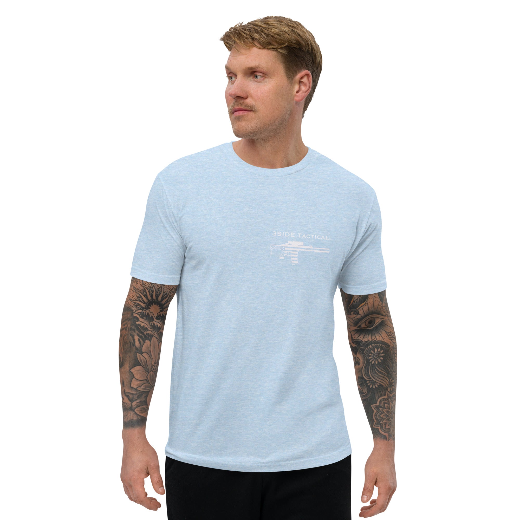 N/L 3SIDE “SLOW IS SMOOTH, SMOOTH IS FAST” SHORT SLEEVE T-SHIRT WHT