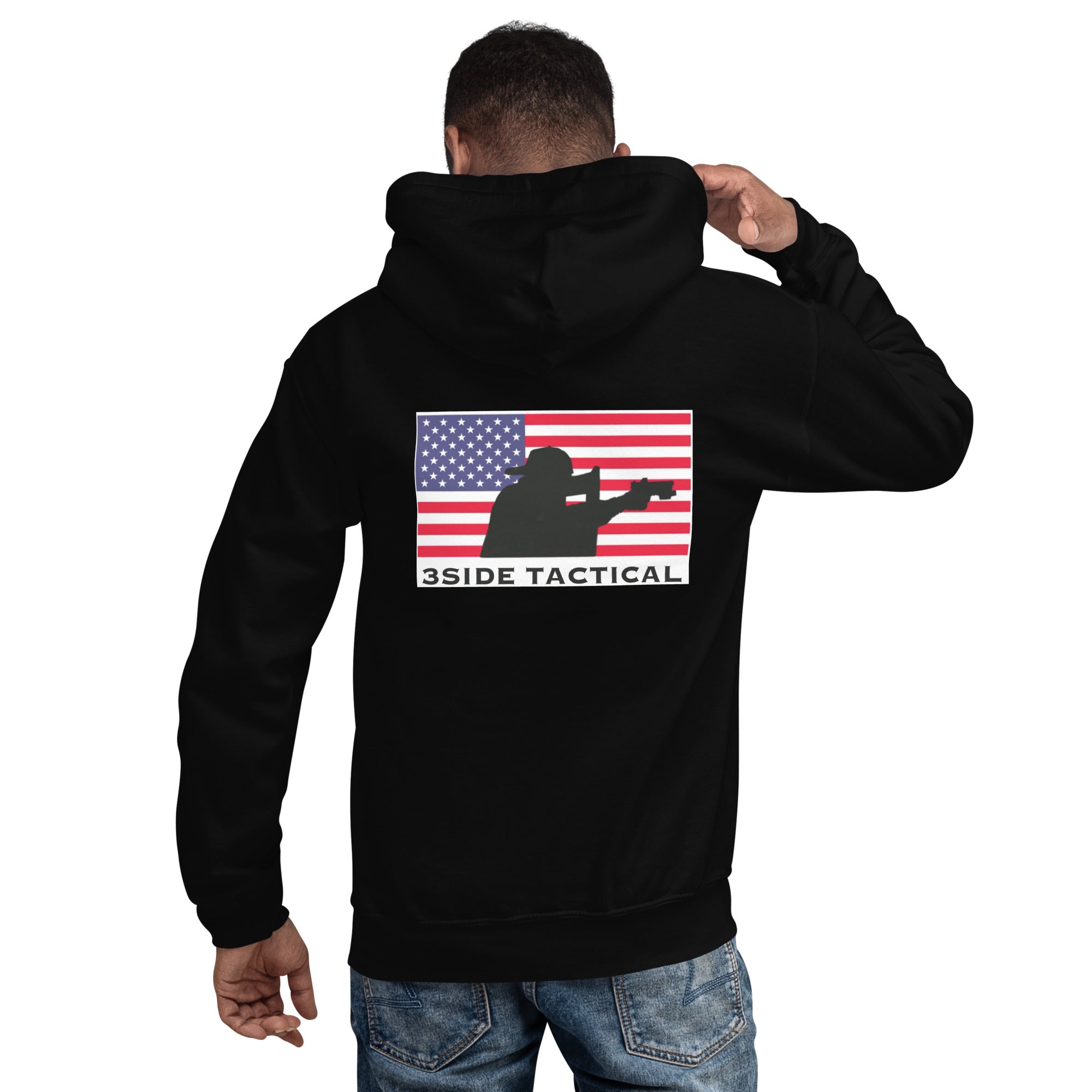 SHIELD MAN AMERICAN FLAG HOODIE