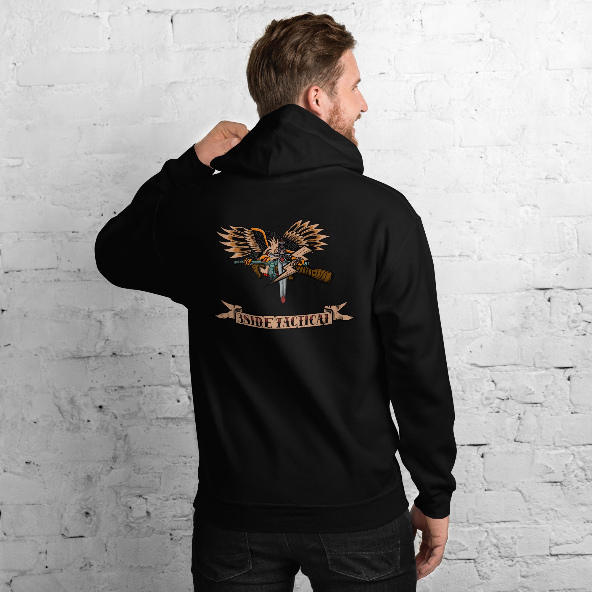 3SIDE “TRADITIONAL TATTOO” EAGLE HOODIE