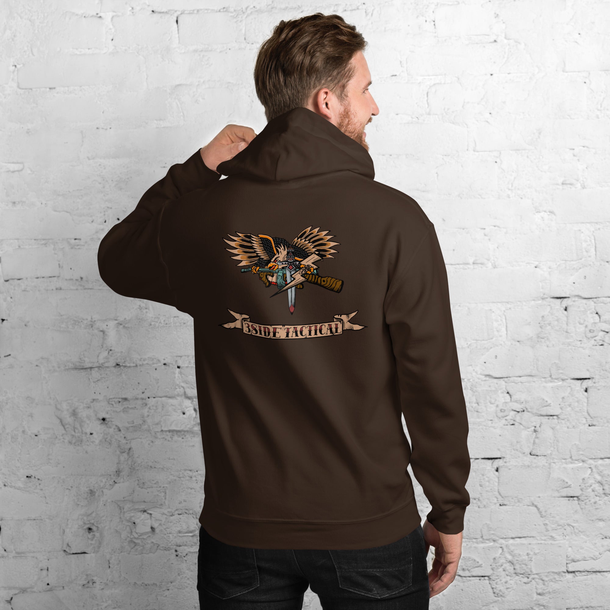 3SIDE “TRADITIONAL TATTOO” EAGLE HOODIE