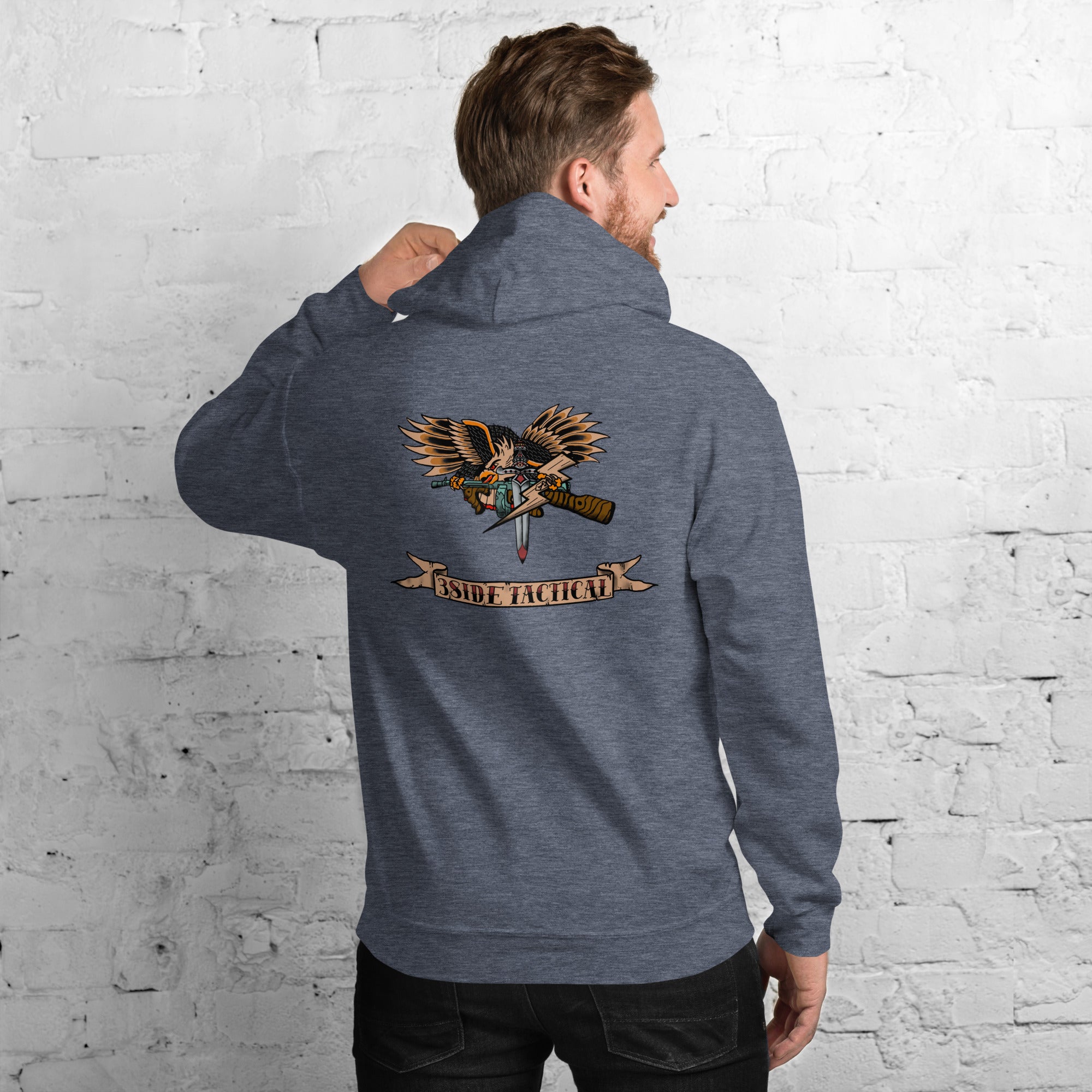3SIDE “TRADITIONAL TATTOO” EAGLE HOODIE