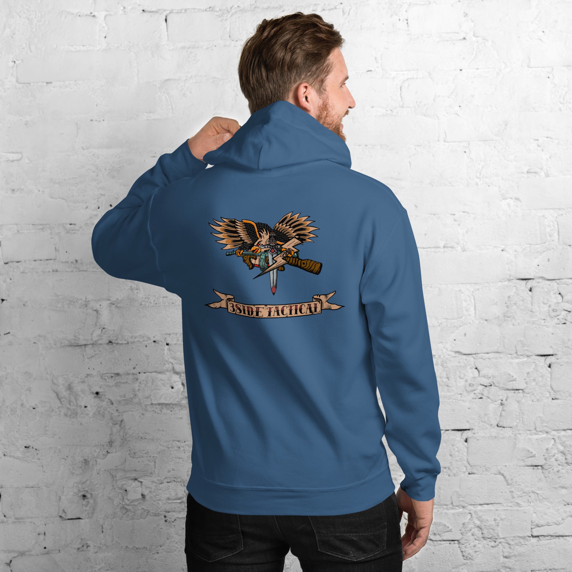3SIDE “TRADITIONAL TATTOO” EAGLE HOODIE