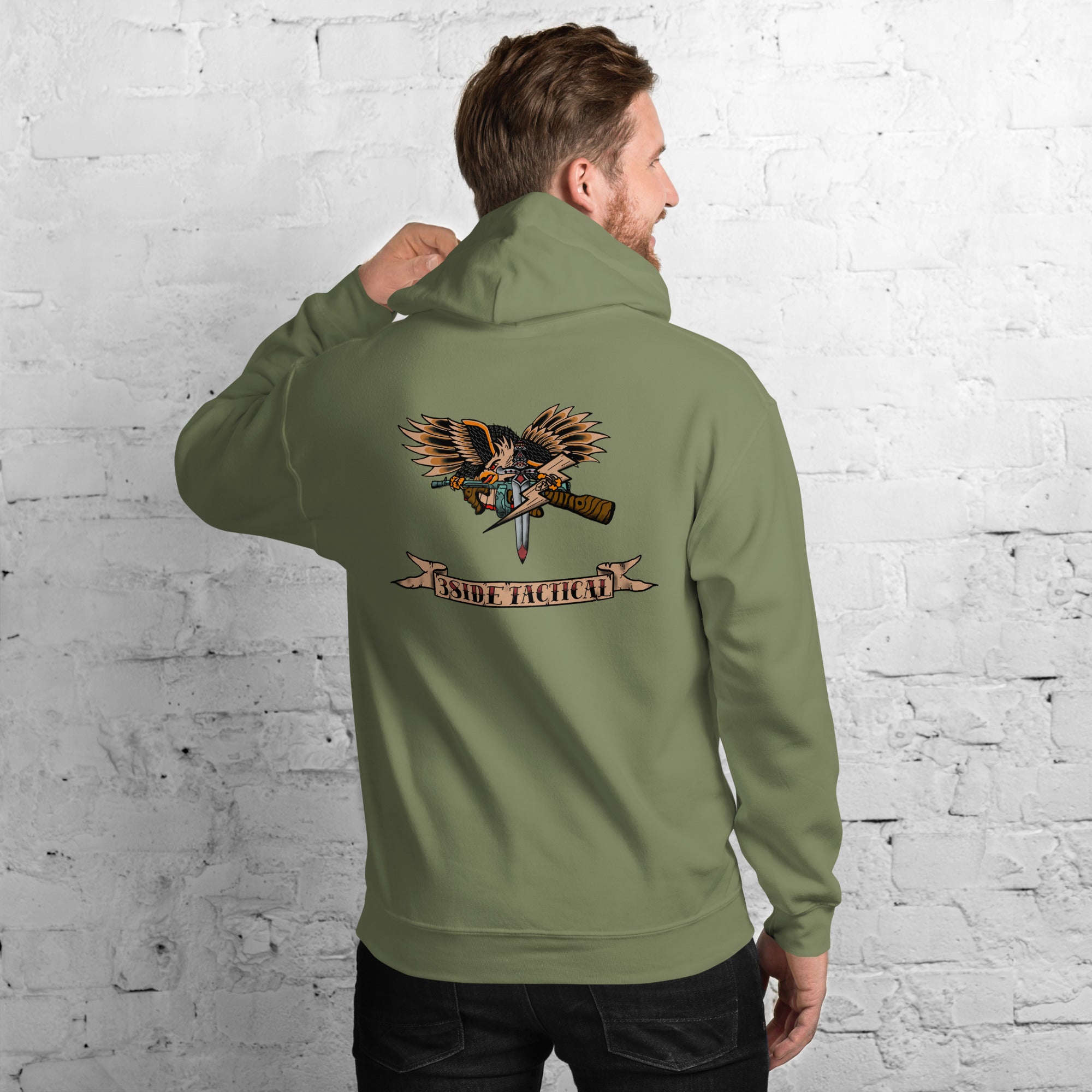 3SIDE “TRADITIONAL TATTOO” EAGLE HOODIE
