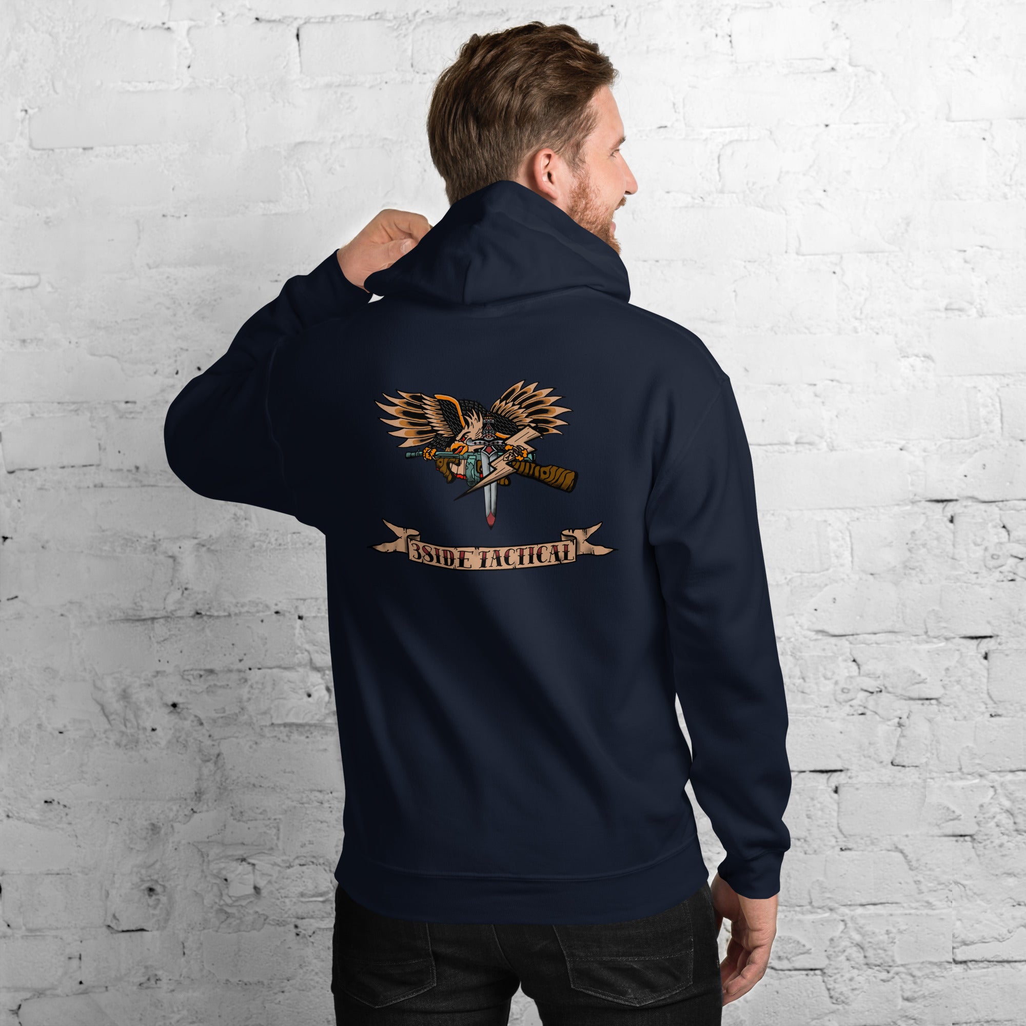 3SIDE “TRADITIONAL TATTOO” EAGLE HOODIE