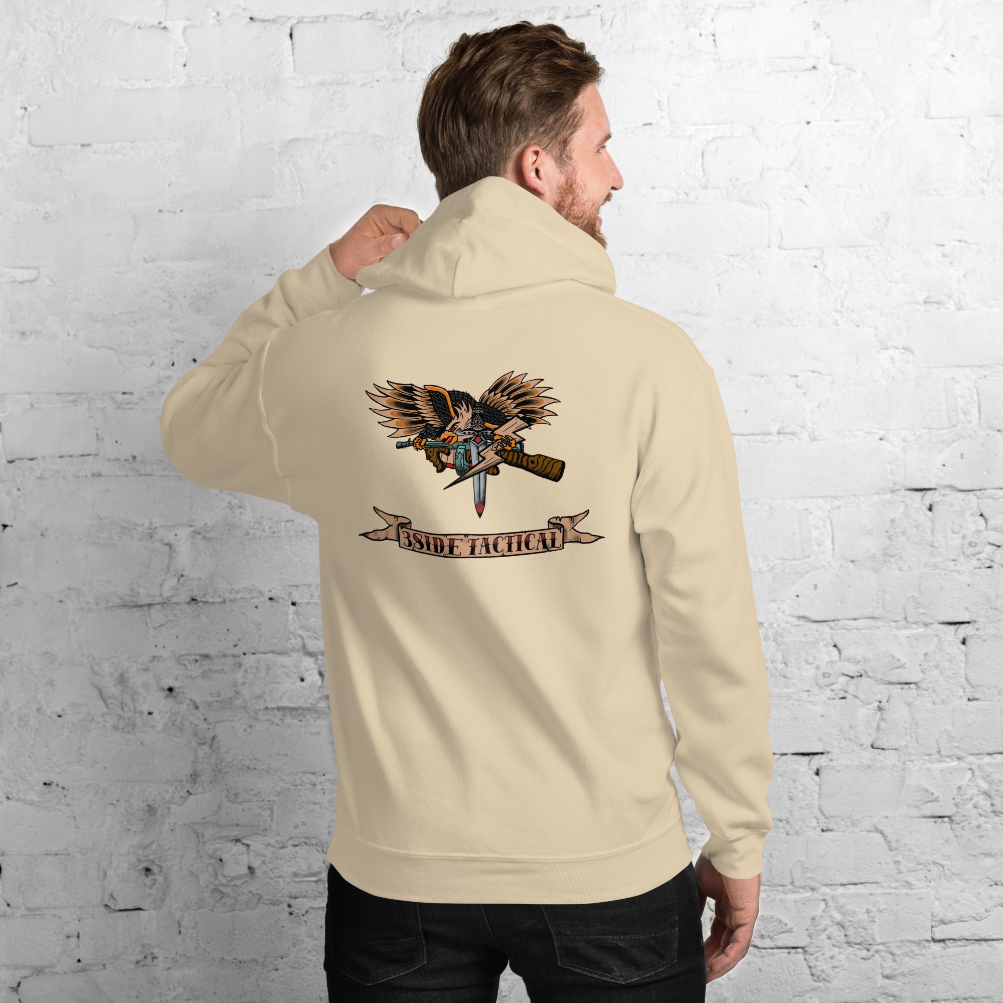 3SIDE “TRADITIONAL TATTOO” EAGLE HOODIE